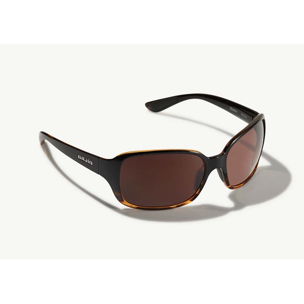 Bajio Balam Sunglasses Polarized in Black and Tortoise Split Gloss with Copper Plastic